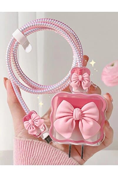 18W/20W/25W Uyumlu Şarj Kılıfı – Örme Kablo Toparlayıcı, Kablo Koruyucu ve Düzenleyici Aparat