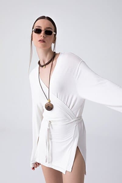 SHEISMONO Ultra Soft Zoe Kimono Beyaz