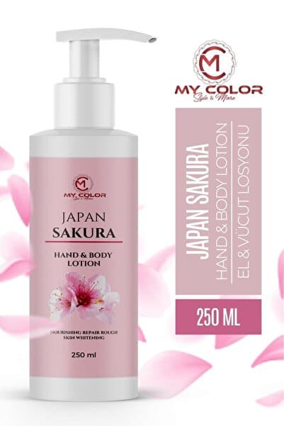 Mycolor Style & More Sakura Çiçeği Nemlendirici Ve Besleyici El,yüz,vücut Kremi 250 ml