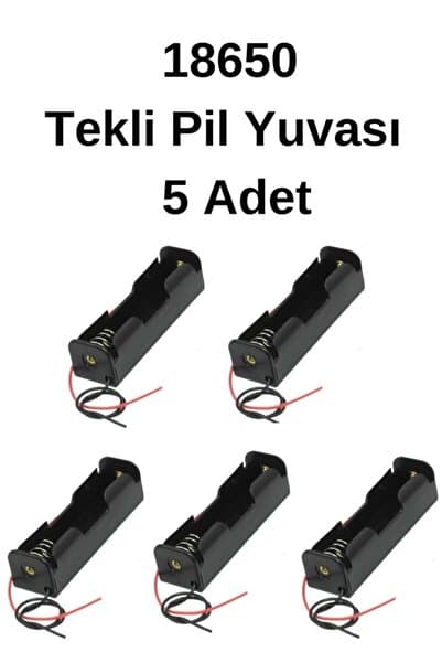 Genel Markalar 18650 Tekli Pil Yuvası (5 Adet)