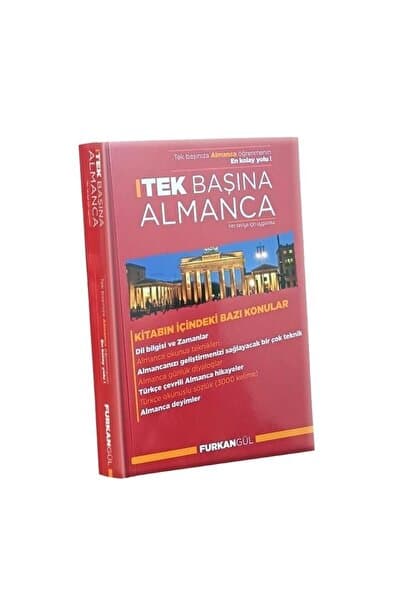TEK Başına Almanca, A1 - C2 Tüm seviyeler, 3000 kelime öğrenme kitabı, Okunuşlu, Başlangıç seviyesi