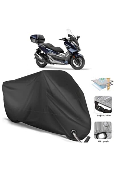 CoverPlus Honda Nss250 Forza Motor Brandası Arka Çanta Uyumlu (bağlantı, Kilit Uyumlu)-siyah