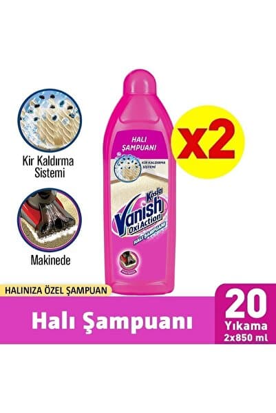 Halı Şampuanı Makinede 850 ml x 2