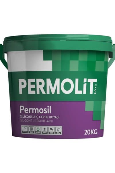 Permolit Permosil Silikonlu Iç Cephe Boyası 10 kg 991 Gümüş Pul