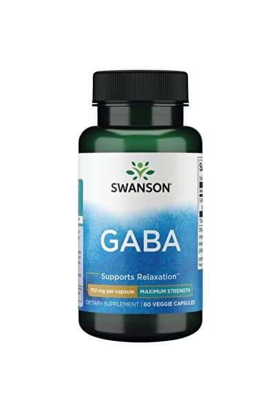 Genel Markalar , GABA Maximum Strength, 750 mg, 60 Veggie Strength