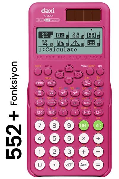 Daxi X-900 552 FONKSİYONLU BİLİMSEL HESAP MAKİNESİ, FUŞYA