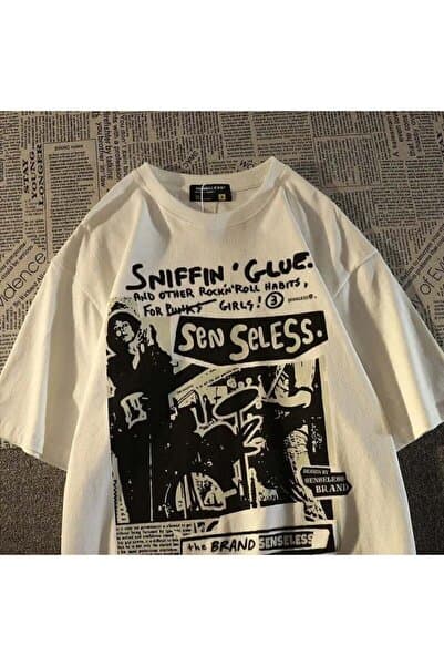 Favorim50ton Grunge Karikatür Baskılı (unisex) T-shirt