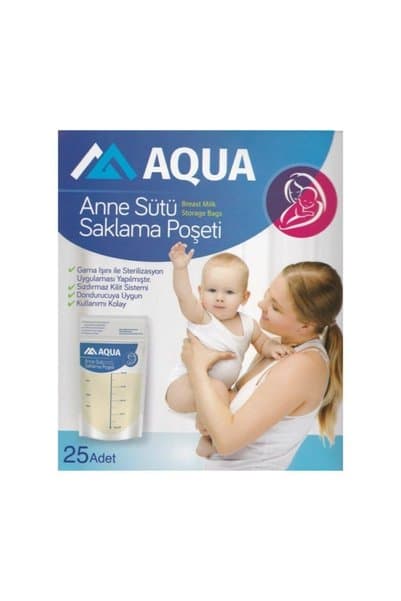 Aqua Anne Sütü Saklama Poşeti 20 Adet 1×20