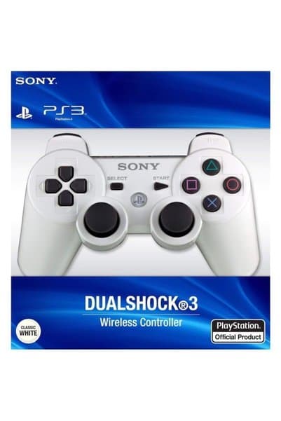 Sony Ps3 Joystick Ps3 Kol Beyaz, 1,5 Mt Şarj Kablosu Dahil