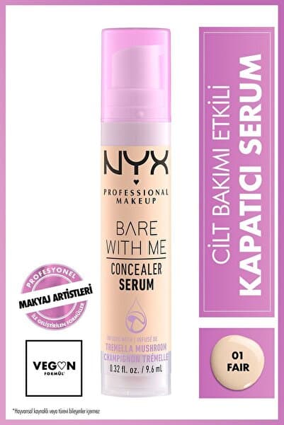 NYX Professional Makeup Bare With Me Kapatıcı Serum 01 Fair Concealer
