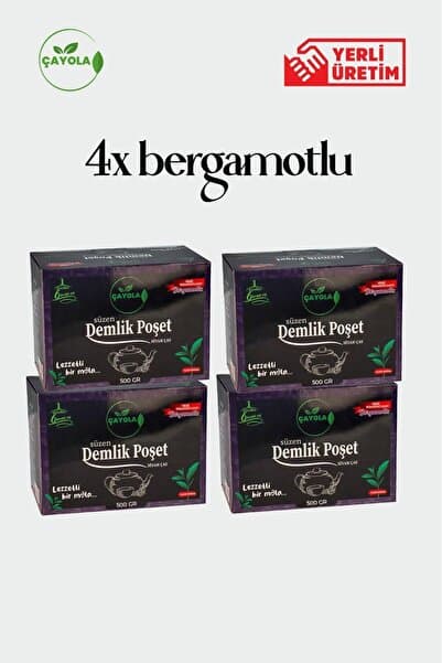 çayola 4'LÜ BERGAMOTLU DEMLİK POŞET PREMİUM ÇAY