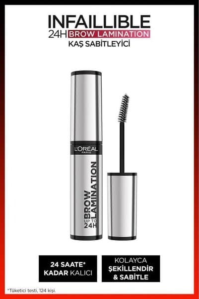 L'Oreal Paris Infaillible 24H Brow Lamination Şeffaf Kaş Sabitleyici