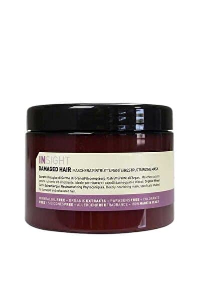 Insight Damaged Hair Restructurizing Yıpranmış Saç Maskesi 400 ml Yeni Nesil Cam Şişe