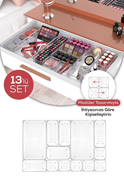13'lü Dolap Içi Çekmece Düzenleyici - Mutfak Çekmece Içi Kaşıklık Organizer