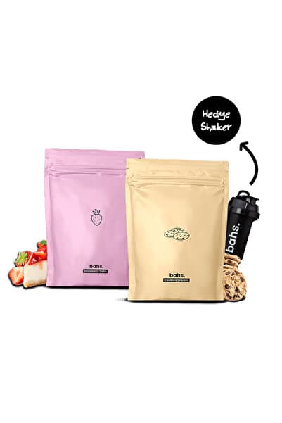 Bahs Proteinli Öğün Tozu | 1 Cookies Dream 1 Strawberry Cake | 1 Shaker Hediye!