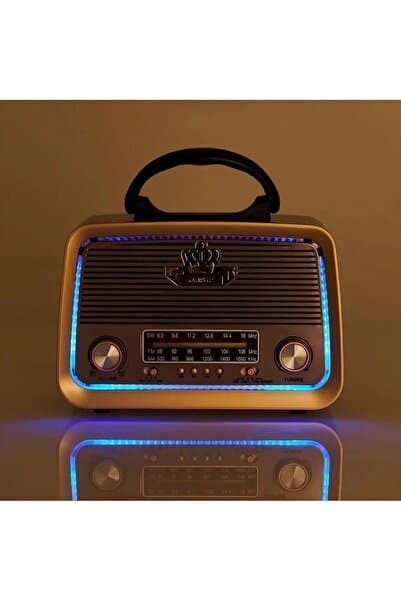 goldixpir 301 Eskitme Nostalji Tasarımlı Bluetoothlu Nostalji Radyo Fm-sd Kart-aux