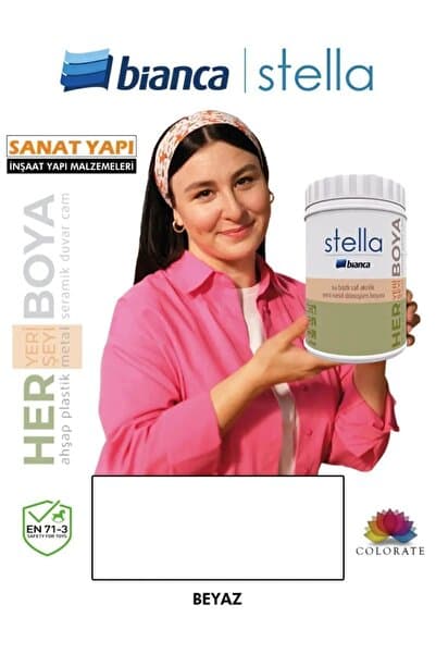 Stella Boya Yeni Nesil Yaşam Boyası Dolap-fayans-cam-plastik-ahşap