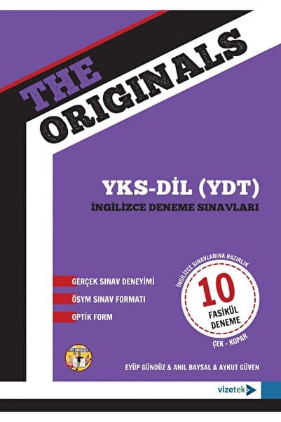 Vizetek Yayıncılık The Originals YKS-DİL (YDT) DENEME SINAVLARI