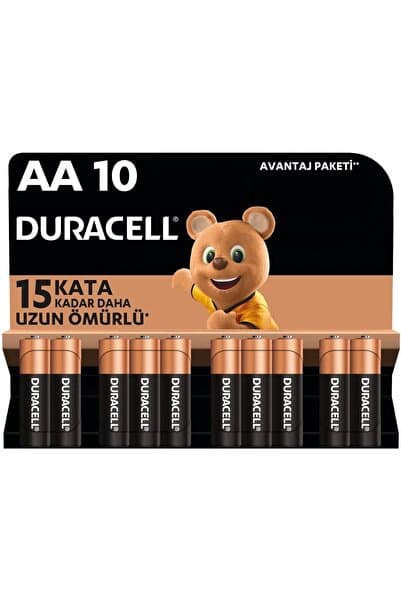 AA Alkalin Kalem Pil (10'lu paket) 1,5 V LR6/MN1500