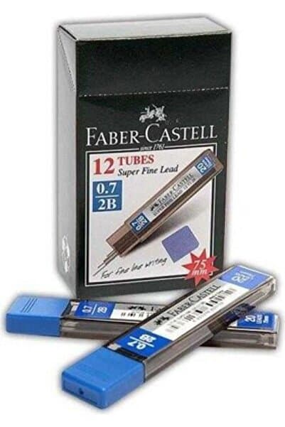 Faber Castell Min Süper Fine Lead 2b 75 Mm 0.7 Mm Versatil Kalem Ucu (1 PAKET 12 TÜP)