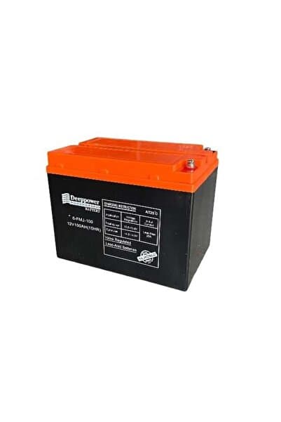 DEEPPOWER 12v 100 Ah Elektrikli Bisiklet Aküsü Deep Cycle (uzun Ömürlü) (222*150*176)