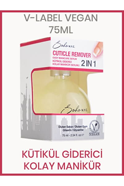 Soho N.Y.C. 15 Saniyede Tırnak Eti Çıkarıcı - Cuticle Remover (KÜTİKÜL GİDERİCİ)- Kolay Manikür Serumu