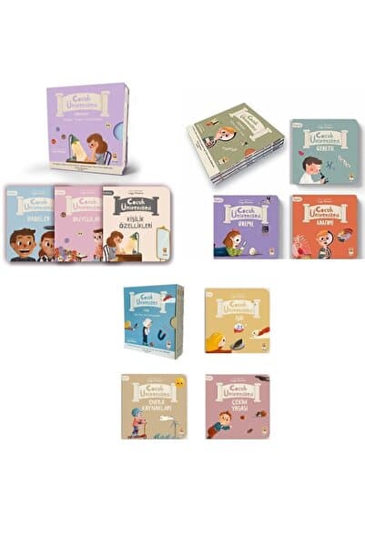 Sincap Kitap Çocuk Üniversitesi Fizik - Biyoloji - Psikoloji 9 Kitap Set