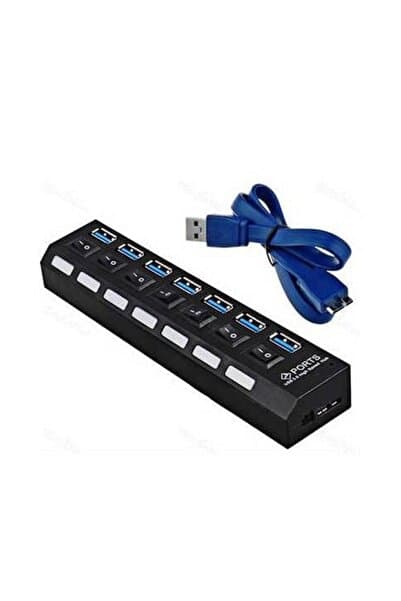 MAXGO 2102 7 Port USB 3.0 Hub Çoklayıcı Çoğaltıcı On/off Anahtarlı