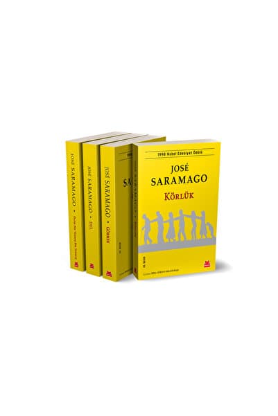 Kırmızı Kedi Yayınları Jose Saramago Seti 1 (4 KİTAP) Körlük Görmek Dul Ölüm Bir Varmış Bir Yokmuş