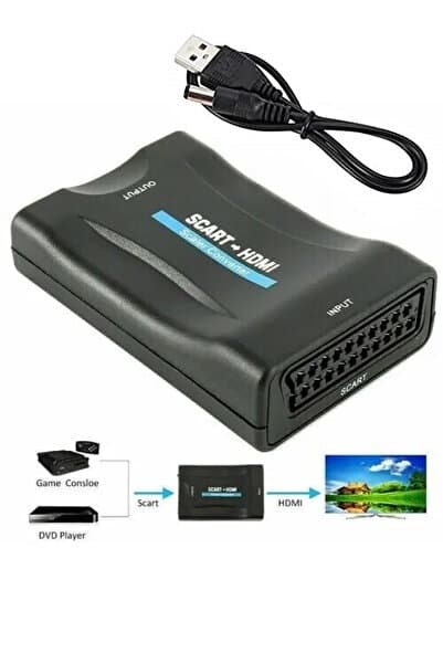 MAXGO 3016 Scart To Hdmi AV Video Dönüştürücü Adaptör