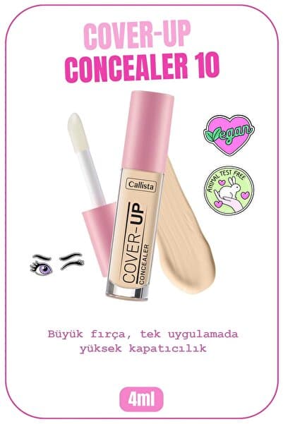 Callista Cover Up Concealer Yoğun Kapatıcı Göz Altı Kapatıcısı - 10 Light Sand