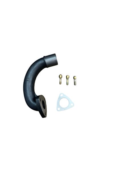 KaragözOtomotiv Massey Ferguson MF 135 240 240S Uyumlu Üst Eksoz Çevirme Dirseği 3 Saplama + Conta 1865534
