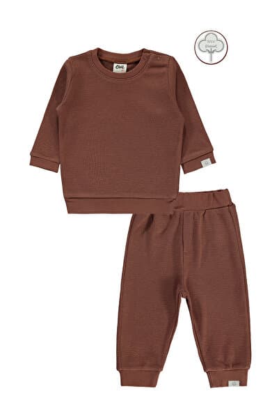 Civil Baby Erkek Bebek Takım 3-18 Ay Kahverengi
