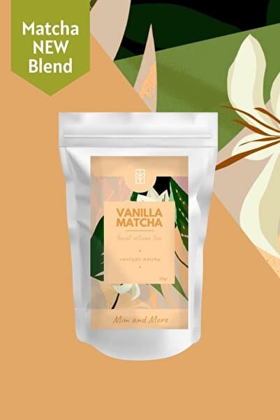 Mim and More Vanilla Matcha - Vanilya Aromalı Matcha, 50 gr
