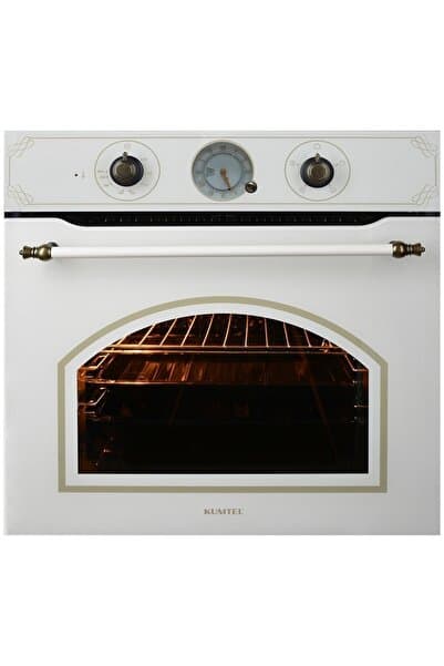 Rustik Bej Cam Ankastre Fırın