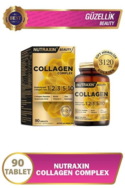 Collagen Beauty Complex 90 Tbl - Hidrolize Tip 1, 2, 3, 5, 10, Biotin, Zinc, Bakır, Hya, Selenyum