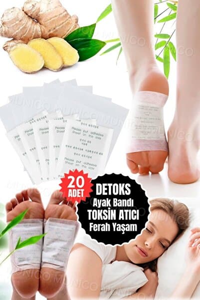 Gaggani Toksin Atıcı Ayak Bakım Bandı - Sağlıkta Bir Adım Önde, 20 Adet Detoks Ayak Bandı Seti
