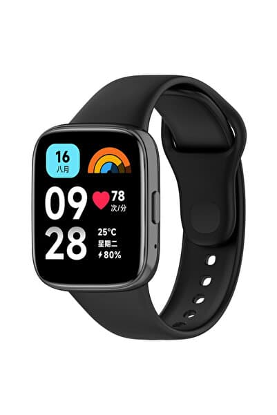 Fibaks Xiaomi Redmi Watch 3 Active Uyumlu Kordon Akıllı Saat Bileklik Kordonu Yumuşak Silikon Kayış