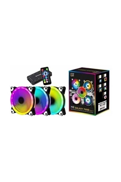 Xigmatek Cy120+cyb1 En40254 120*120*25mm Rgb Çift Yüzlü 1200rpm Kumanda Kontrol Kasa Içi Fan