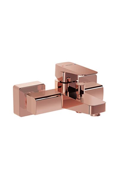 VitrA Artema Root Square A4273729 Banyo Bataryası, Soft Bakır (Parlak)