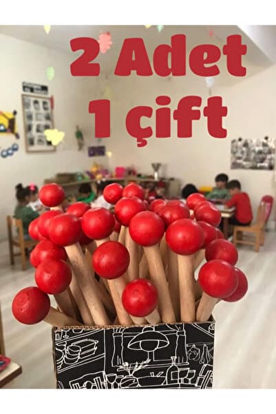 Flea Market Ahşap Baget , Ahşap Ritim Çubuğu 1 Çift ( 2 Adet)