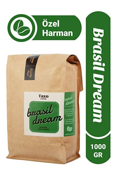 Taxo Coffee Brasil Dream 1kg Espresso, Çekirdek Kahve, Filtre Kahve