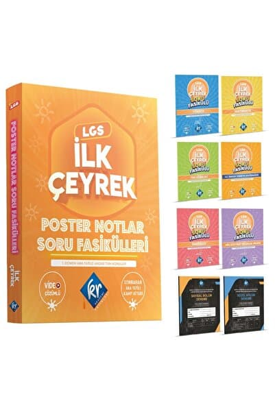 KR Akademi Yayınları LGS Poster Notlar Soru Fasikülleri İlk Çeyrek
