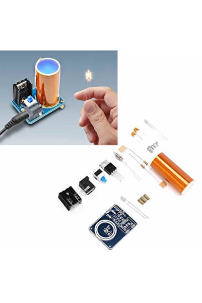 Genel Markalar Demonte Mini Tesla Bobin Kit Modül Kablosuz Enerji İletimi BD243 DC 9 / 12V Temassız Elektrik