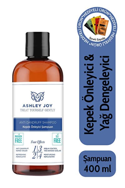 Kepek Karşıtı Onarıcı Saç Bakım Şampuanı 400 ml - Normal & Yağlı Saçlar İçin, Doğal Özlü, Tuzsuz