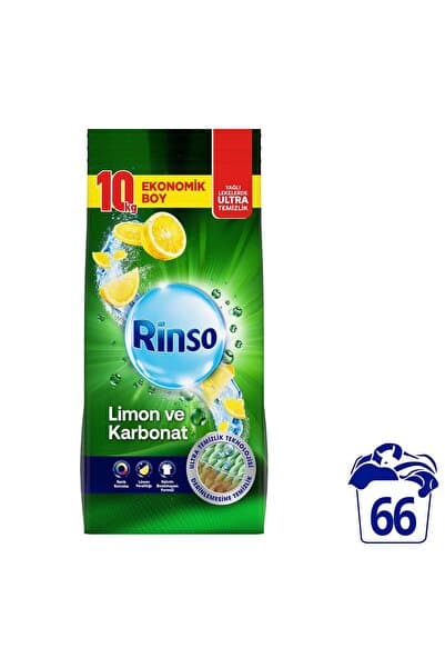 Toz Çamaşır Deterjanı Renkliler Ve Beyazlar Için Limon Ve Karbonat 10 Kg X1