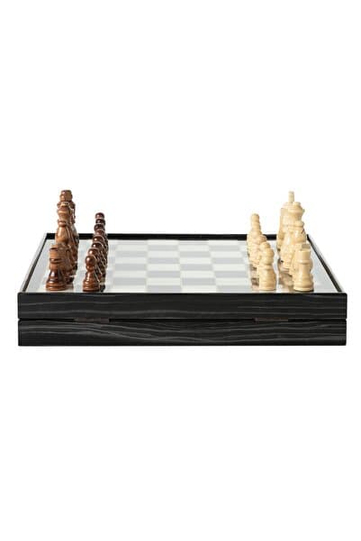 Mudo Home BLACK MARBLE HAZNELİ SATRANÇ
