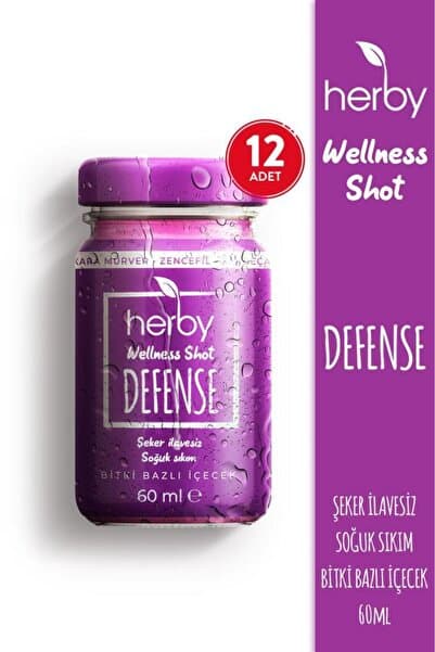 Herby Defense Zencefil Shot 12'li Paket Bağışıklık Desteği Bitki Bazlı Içecek 60 ml