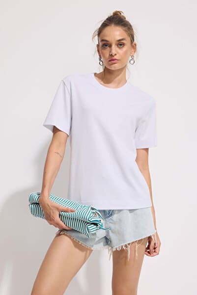 BABOKAH Premium Pamuk Basic Tshirt Kadın