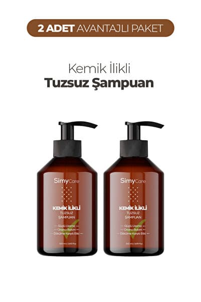 SimyCare 2'li Kemik İlikli Tuzsuz Saç Şampuanı